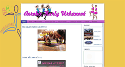Desktop Screenshot of aerobickarlaurbanova.cz